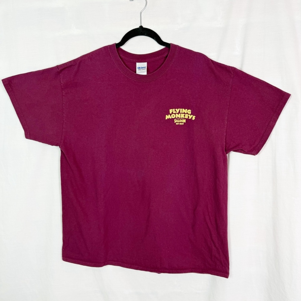 Flying Monkeys Saloon Key West Maroon T-Shirt XL